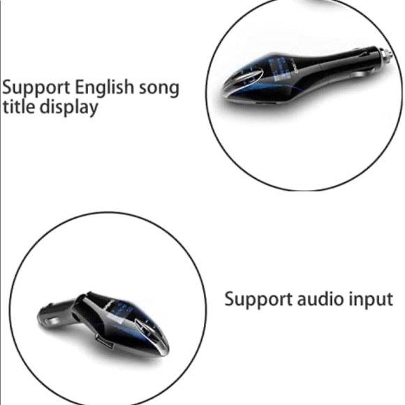 FM Transmitter car MP3 Player Hands-Free car kit Wireless Radio Audio Adapter US - Picture 7 of 7